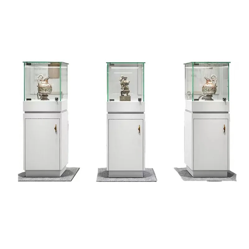 Custom. jewelery display counter glass counter showcase display Cabinet jewelry shop Jewelry kiosk counter round jewelry showcas