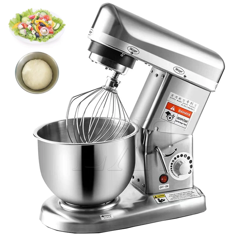 Stainless Steel Electric Vertical Mixer Automatic Egg Beater Cream Mixer Cake Bread Dough Kneading Machine