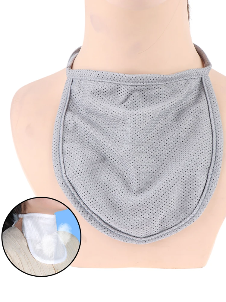 Canule trachéale réglable, rideau de gorge, Tube de trachéotomie, capuchon anti-vent, couvercle anti-poussière, blanc, noir, nu, soins du Patient, coussin d'allaitement