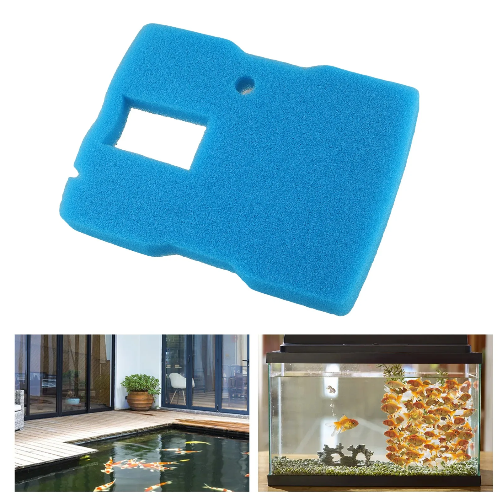 Efficient Sponge Filter Pad Replacement for 660 GPH Pond Pump and For CUF6000 Filter Kits for Clean Pond Water