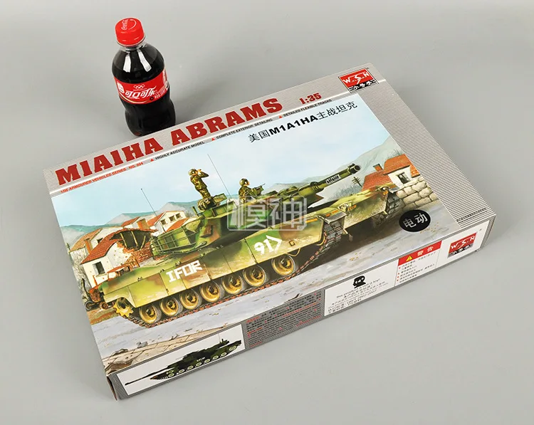 1: 35 Modern M1A1Ha Main Battle Tank Military Assembly Model Chariot Armored Vehicles