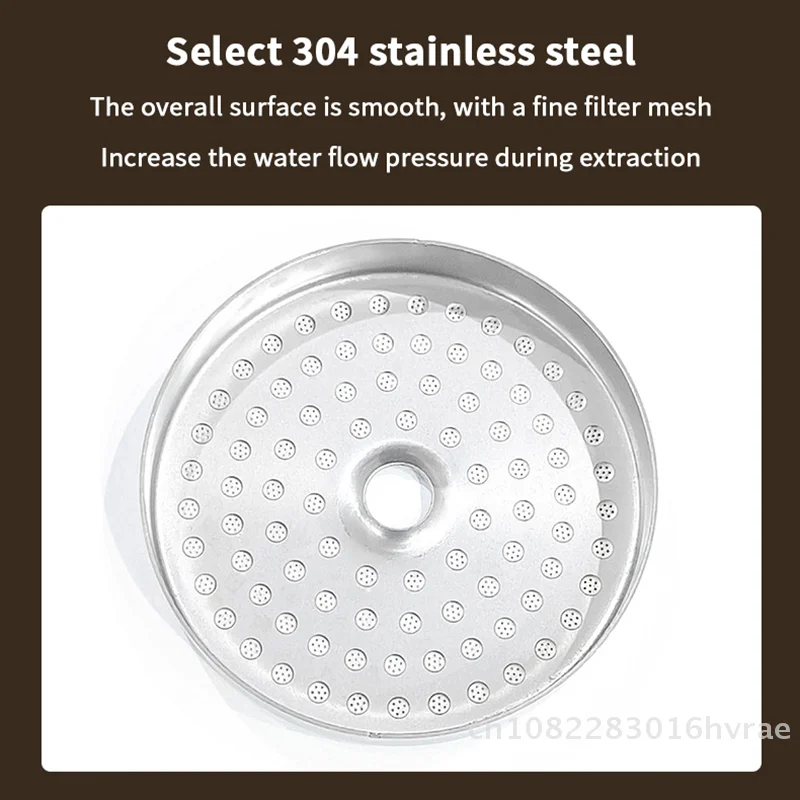 فلتر رأس دش من الفولاذ المقاوم للصدأ مقاس 53 مم لآلات الإسبريسو المتوافقة مع BES870XL BES860XL BES880 BES875 BES500 #4