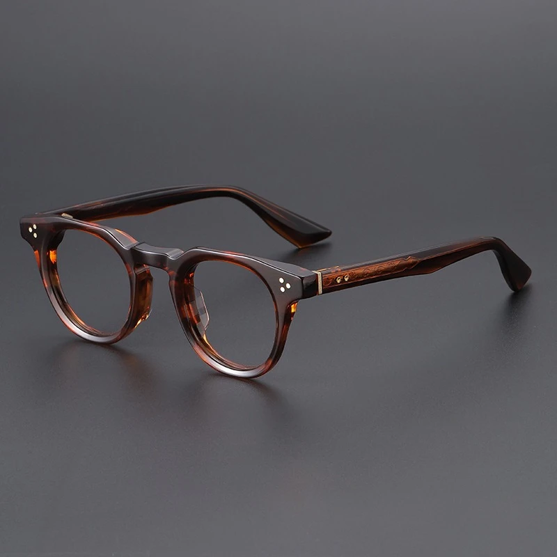 Retro Top-quality Tortoise Shell Acetate Men Eyeglass Frame Prescription Optical Glasses Women with Myopia Custom-made Lenses