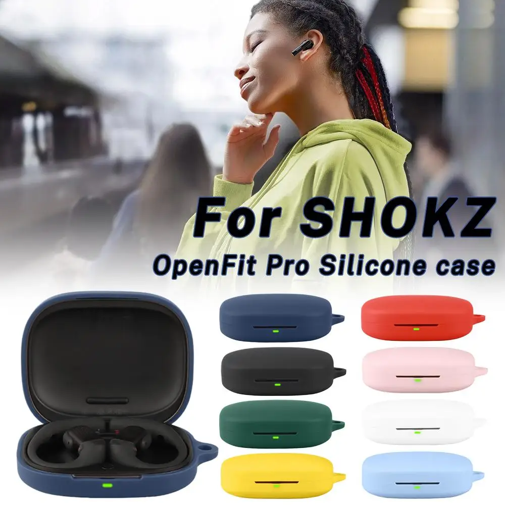 

Soft Silicone Protective Case For SHOKZ OpenFit Pro T010 Anti Scratch Shockproof Full Cover Charging Case Protector Electronics