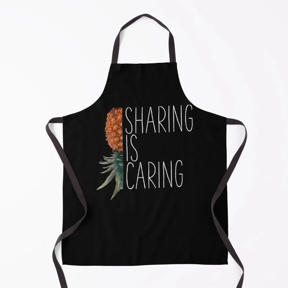 

Upside Down Pineapple Swingers Party Sharing Caring Apron Barber japanese style Apron
