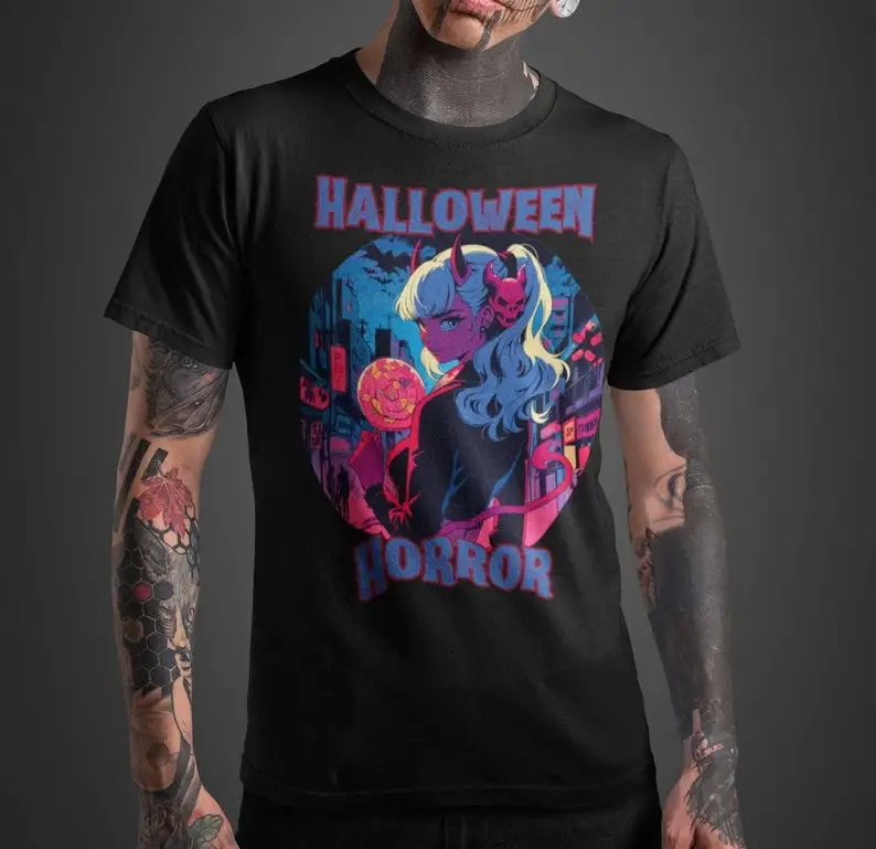 Halloween Horror Devil Tshirt for Men and Women