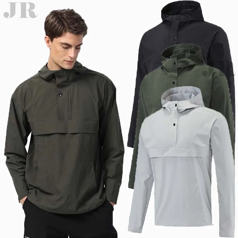 Men's Outdoor Casual Running Mountaineering Wear Waterproof, Warm and Breathable Tactical Military Hooded Sports Coat