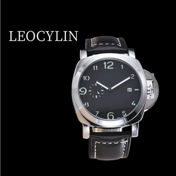 LEOCYLIN PAN men top brand fashion watch strap luminous classic Quartz watch men's waterproof Relogio Masculino clock no logo