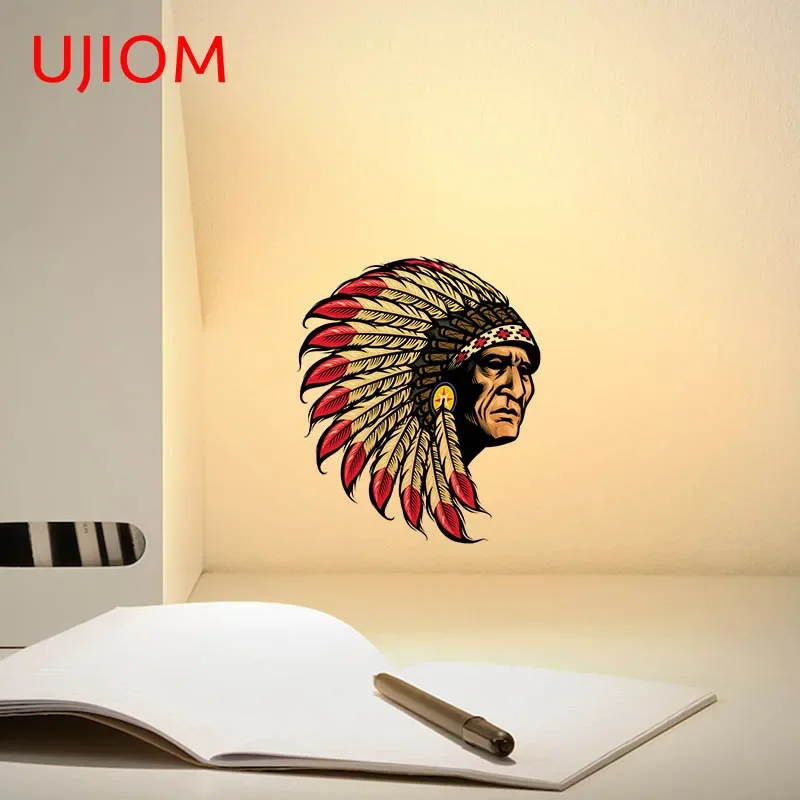 UJIOM Cartoon Wall Stickers Indian style  Sticker Home Office Room Decor Livingroom Wallpapers Decoration Accessories Art Decals