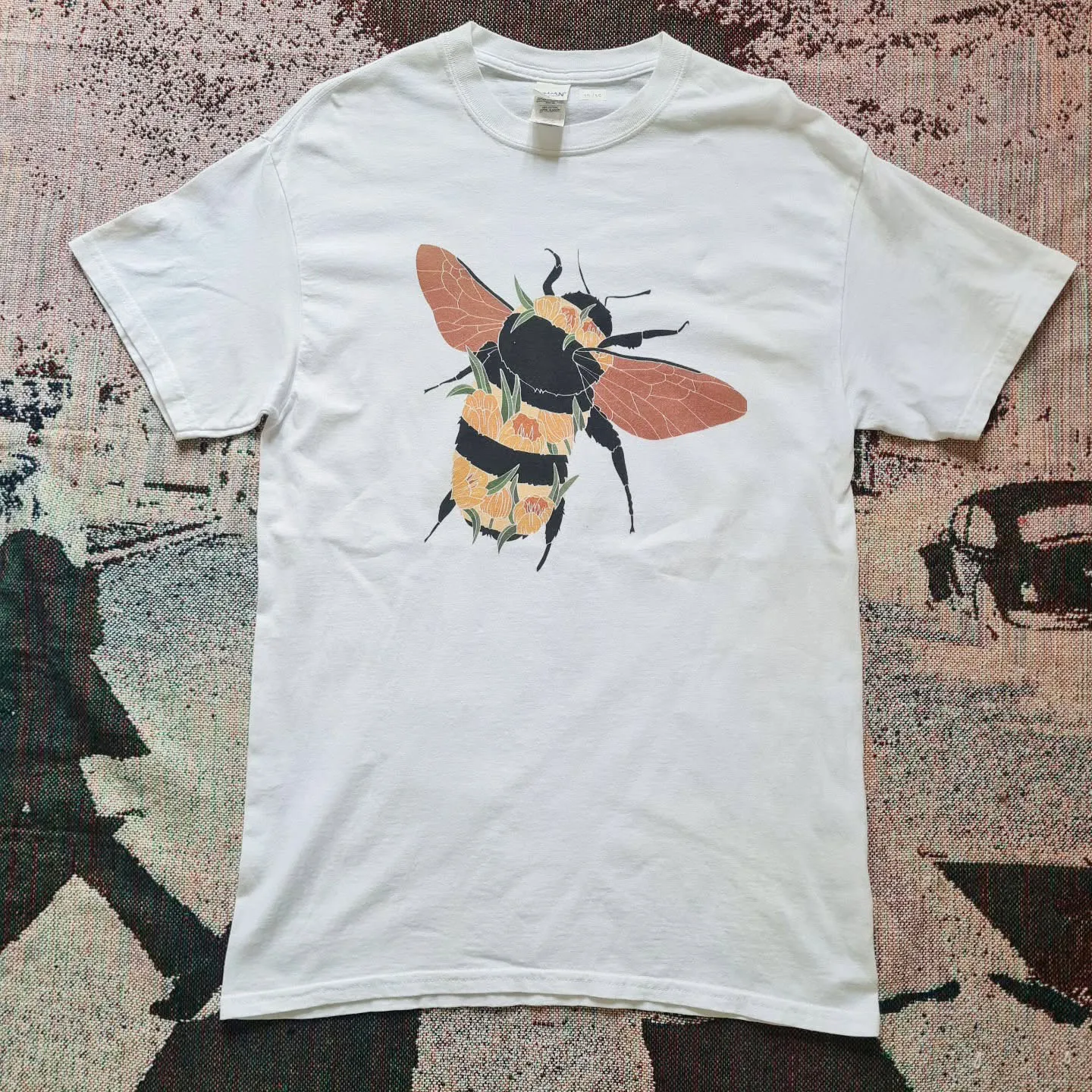 Cure Wind Oversize Short Sleeve Couple Style Summer Fun Children T-Shirt Cotton Breathable round Neck Letter Pattern Unisex