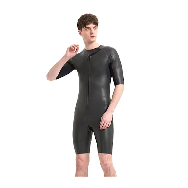 

3mm Light Leather Wetsuit Neoprene Short Sleeve One-piece High Elasticity Warmth And Cold Snorkeling Surfing Water Sports