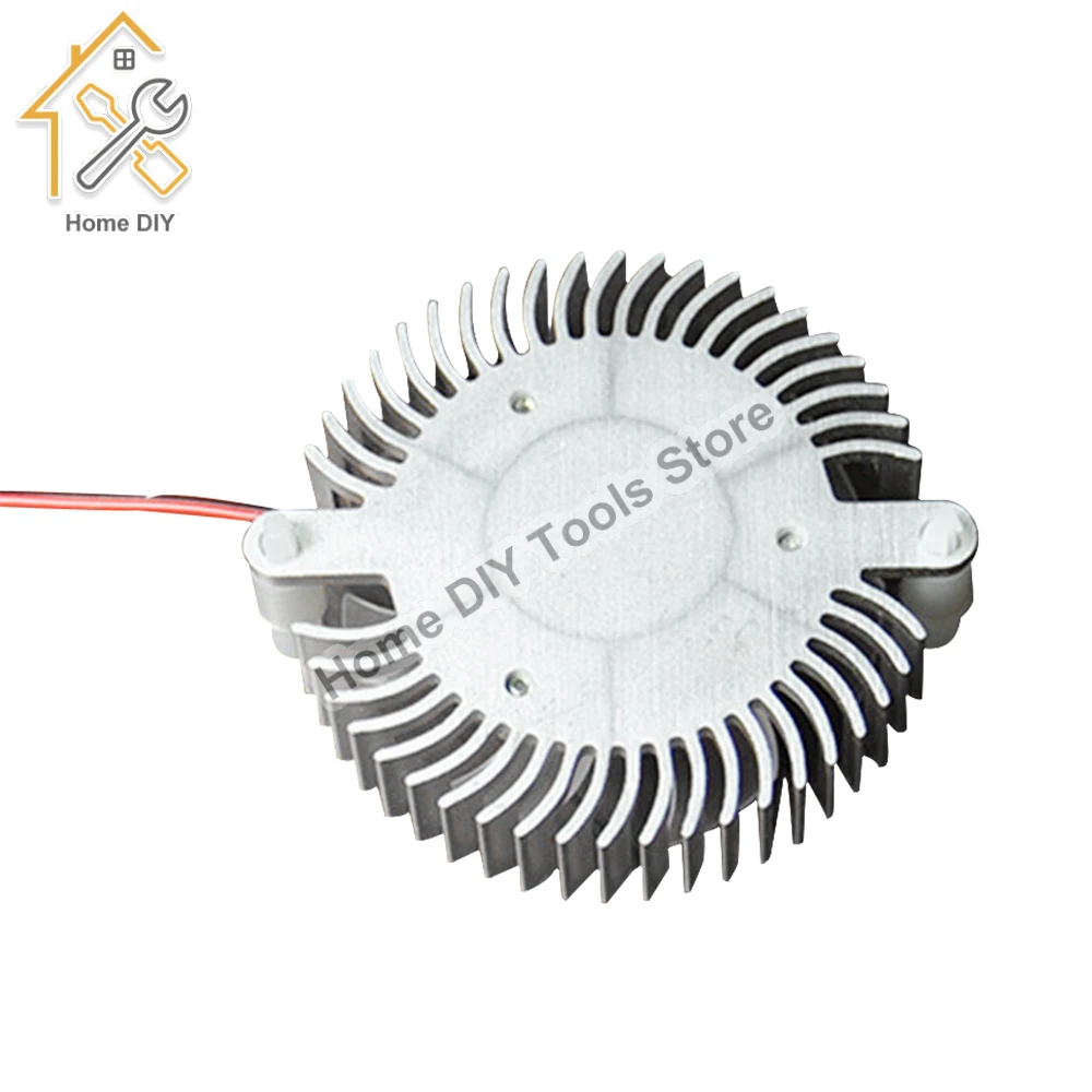 Aluminum Heatsink with fan for 1W 3W 5W 10W COB High Power LED light Cooling Cooler DC12V