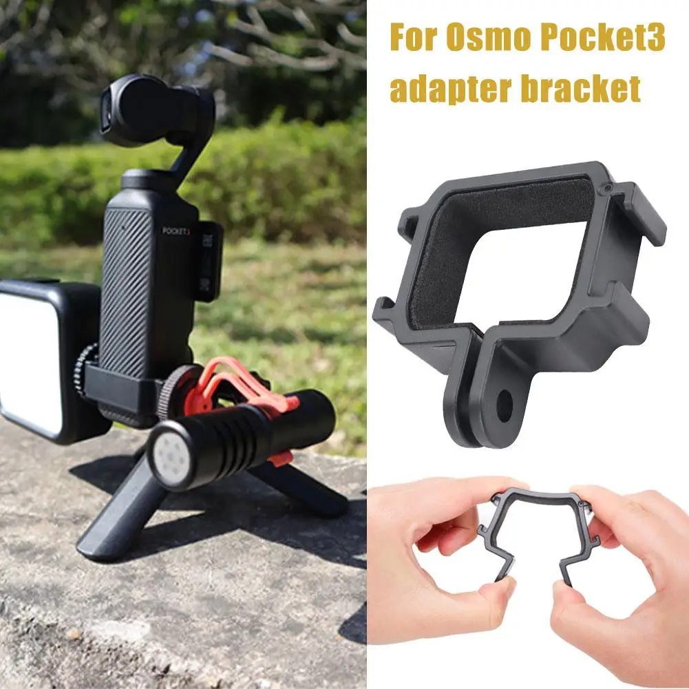 For DJI OSMO Pocket3 Adapter Aluminum Alloy Metal Expansion Frame Gimbal Camera Fixed Frame For DJI Pocket3 Camera Accessor T5D0