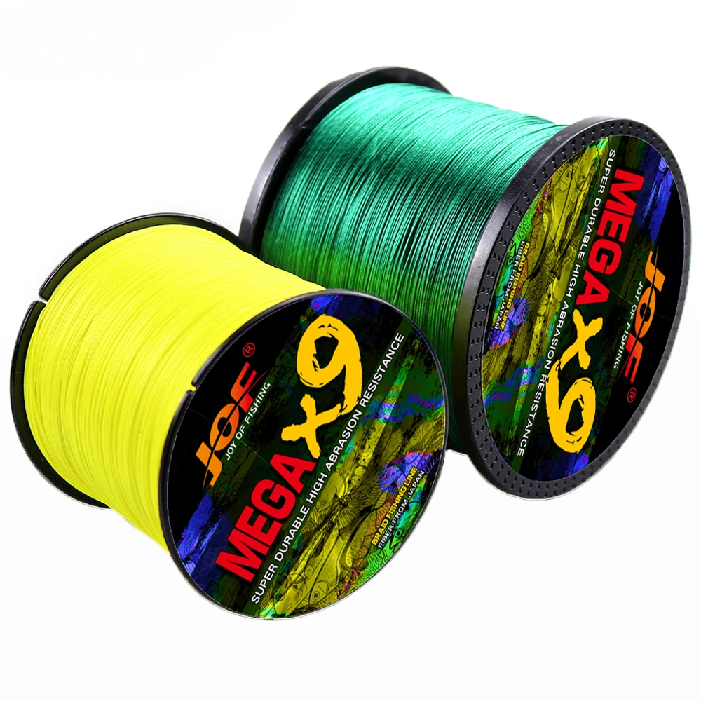 12/9 Strands Braided Fishing Line  Multifilament PE Main Wire Super Strong 20/24//25/30/35/39/40/50/65/77/80/92/100/120LB 1000M