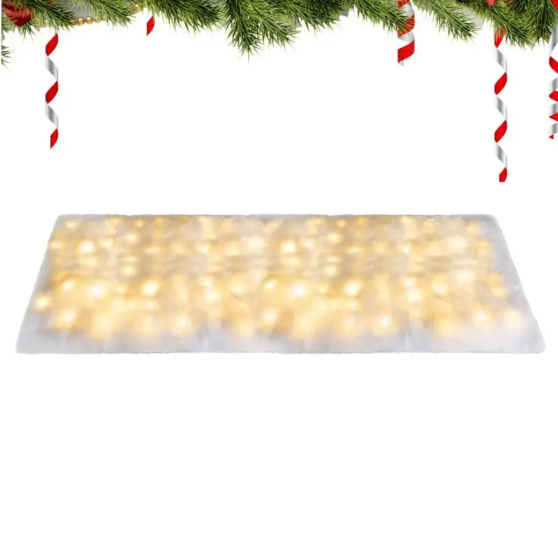 Snow Blanket For Christmas Tree Artificial Snow Blanket Roll Folding Design Christmas Village Decorations For Walls Christmas