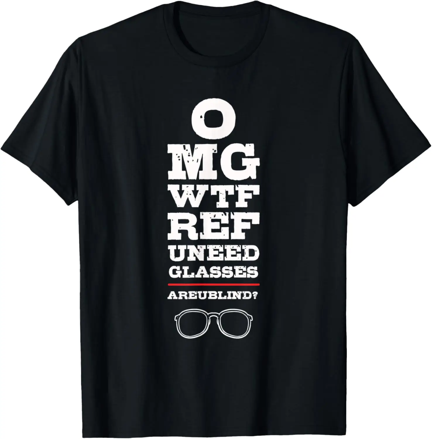 Referee Glasses Wrestling Referee T-Shirt