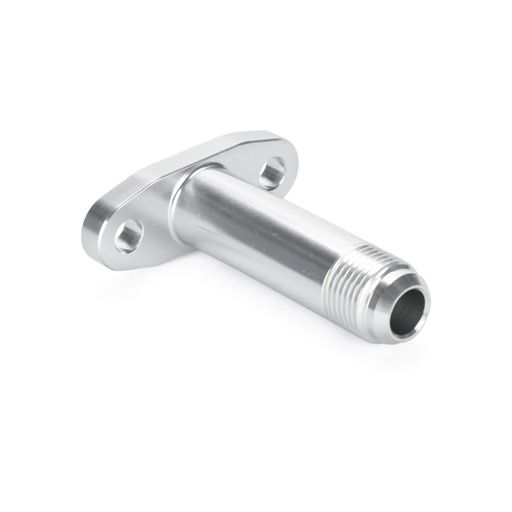 Extension Of T3/T4 Turbocharger Flange T Clamp Adapter Aluminum 10AN Tur-bo Oil Drain Return Flange