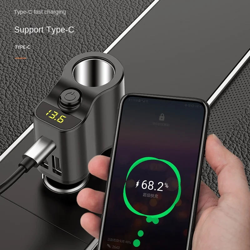 C03 Single Port Car Cigarette Lighter Charger, 12V-24V Universal, Type C Fast Charging, Quick Charge 3.0, 80W/5V/3.1A