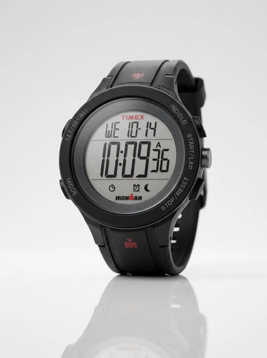 Timex Resin Band Men's Digital Watch Gray Waterproof Shock Resistant TW5M48900 Sport Watch Durable Design Reliable Performance