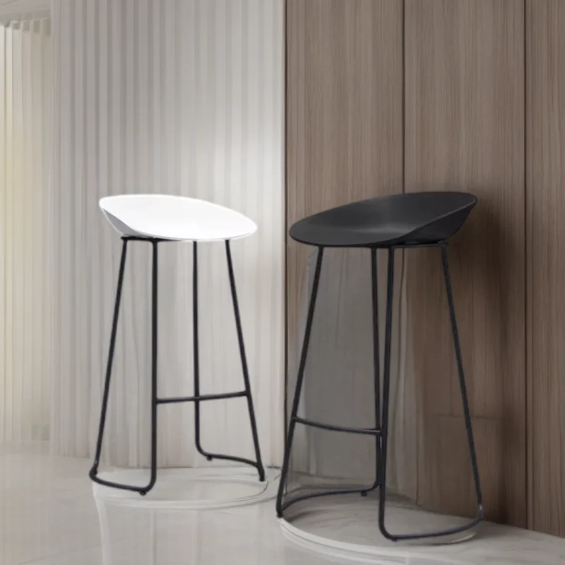 

Stool Home Bar Chair Design Plastic Stools Luxury Ergonomic Makeup Metal Chairs Taburetes Altos Designer Modern Gaming Reception