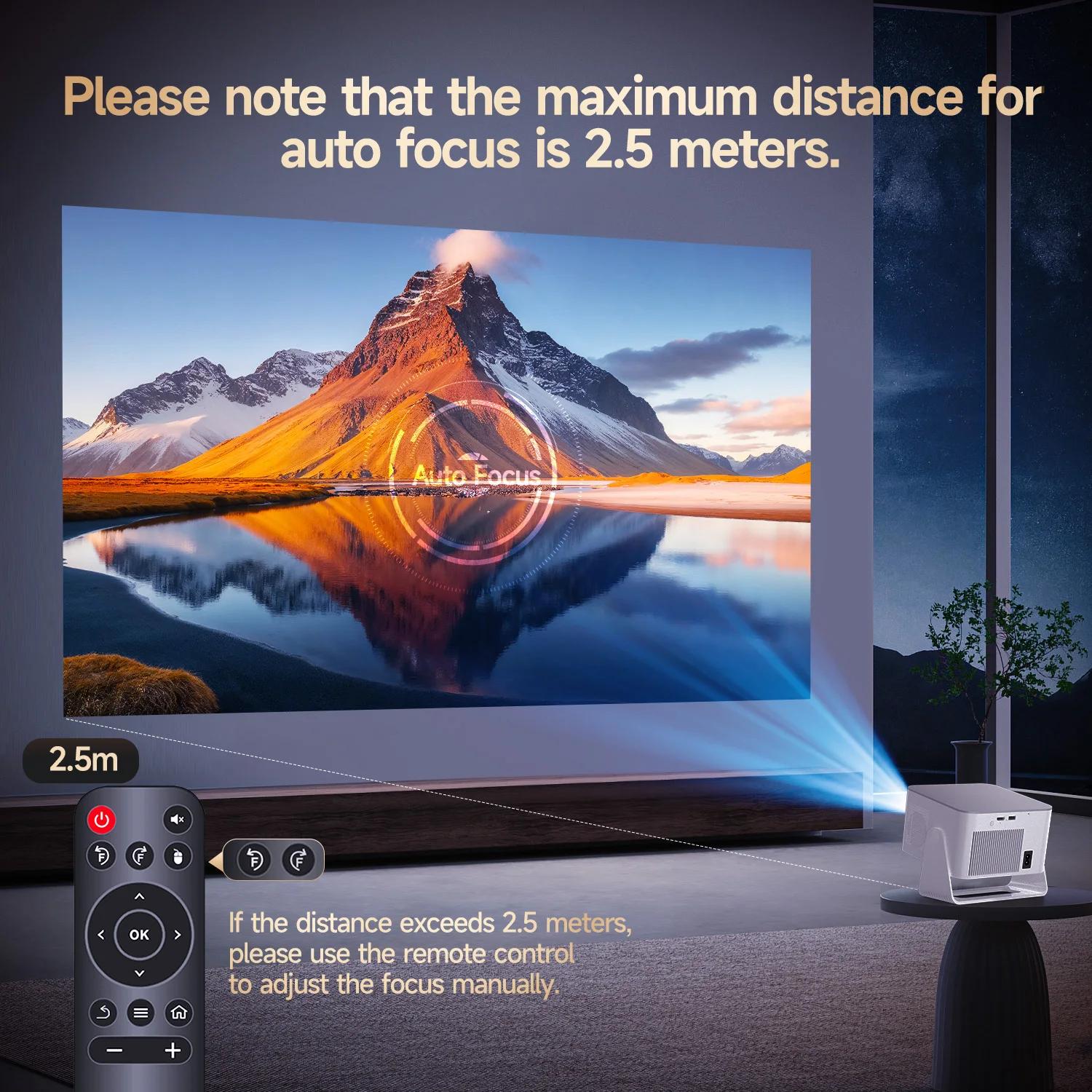 Magcubic 900ANSI Autofokus 8K Native 1080P Android14 Projektor Mit Wifi6 BT5.4 HY350Max Film Outdoor Multi-Winkel-Projektion – Detail 11