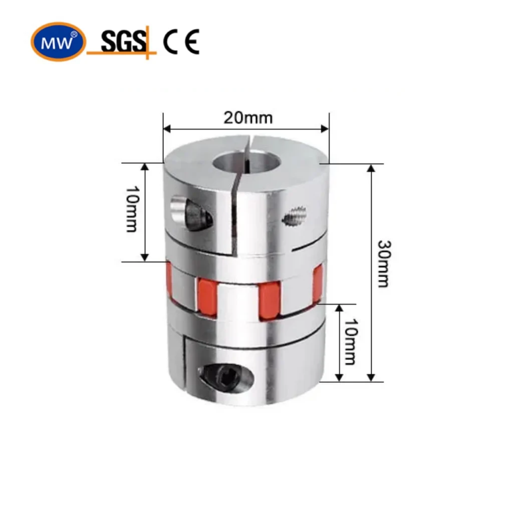 

D20L30 Coupling stepper motor shaft coupler Flexible Jaw Spider Plum Shaft Coupling