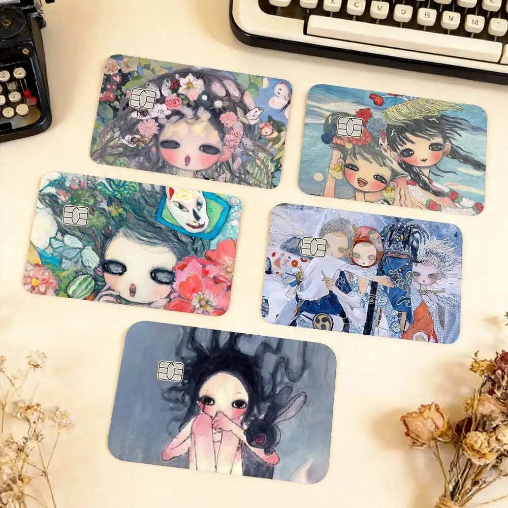 A-Aya T-Takano Art Waterproof Film Skin Cover Credit Card Stickers Debit Front Bank Bus Pass