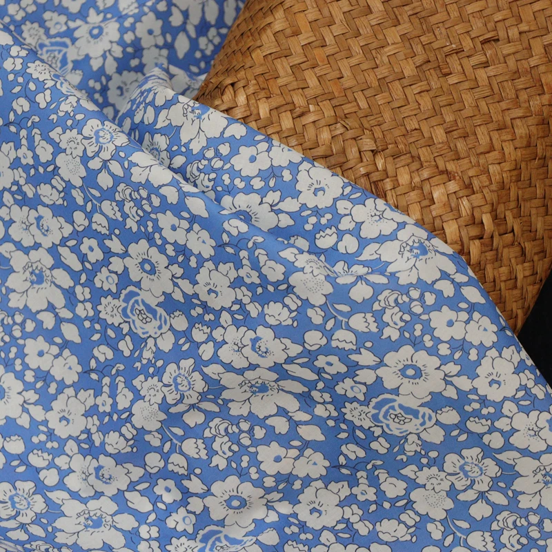 New Betsy Floral 100% Cotton 80S Like Liberty Fabric Digital Printing For Sewing Cloth TextileDresses Skirt Kids Designer Soft