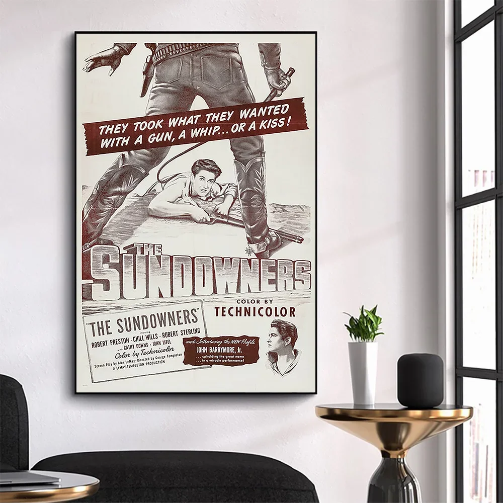WM3369 The Sundowners Classic Movie HD Silk Fabric Poster Art Decor Indoor Painting Gift