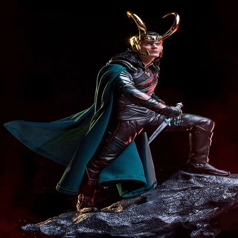 

Popular Marvel Movie Thor 3 Avengers 3 Loki 1/10 Battle Scene Replica Statue Hand-Done Model Decoration Toy Gift 2024 New Model