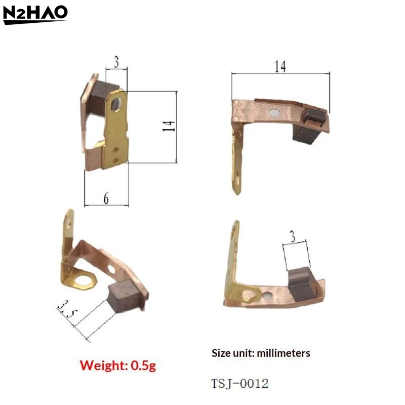 10Pcs/lot L-Shaped High Quality RS365 DC365 RS360 DC Motor Carbon Brush Holder For Motor Tools Accessories