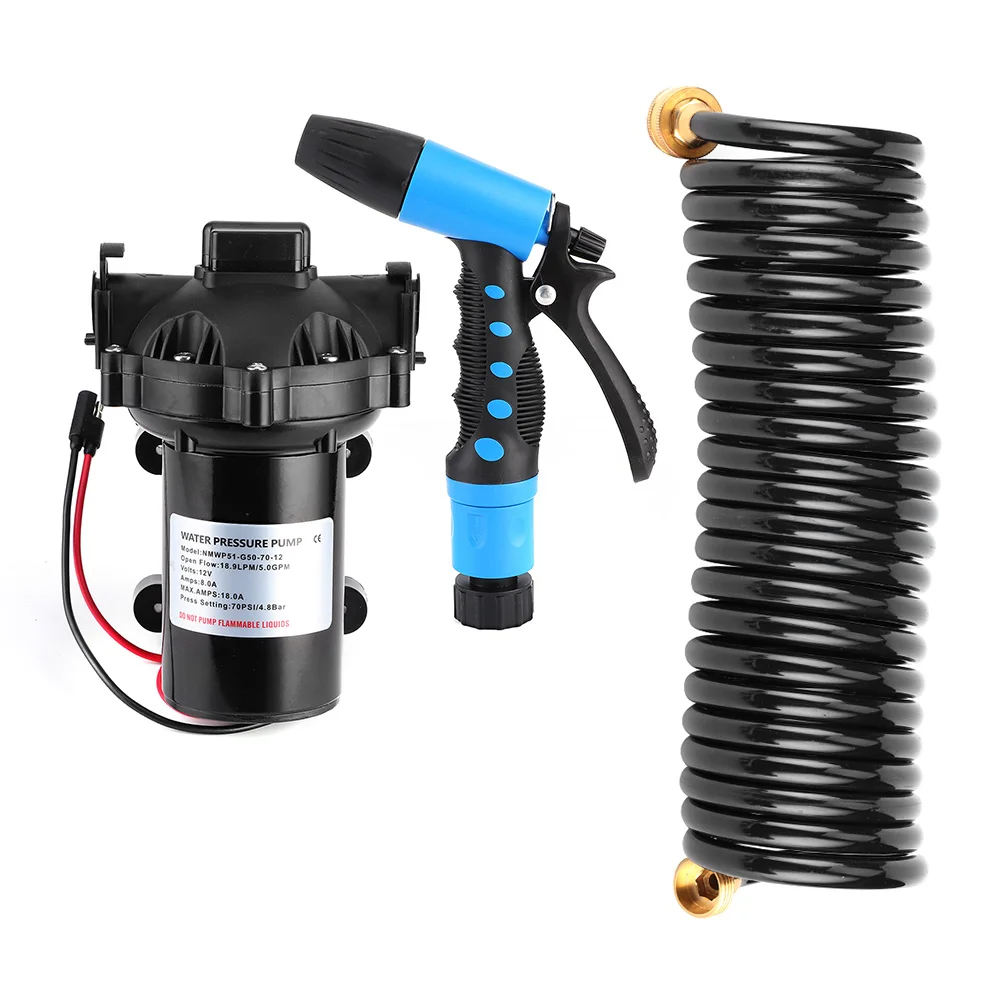 طقم مضخة غسيل سطح السفينة لقارب RV ، ملحق تنظيف بحري ، تدفق مياه البحر العذبة ، 12 فولت ، GPM #3