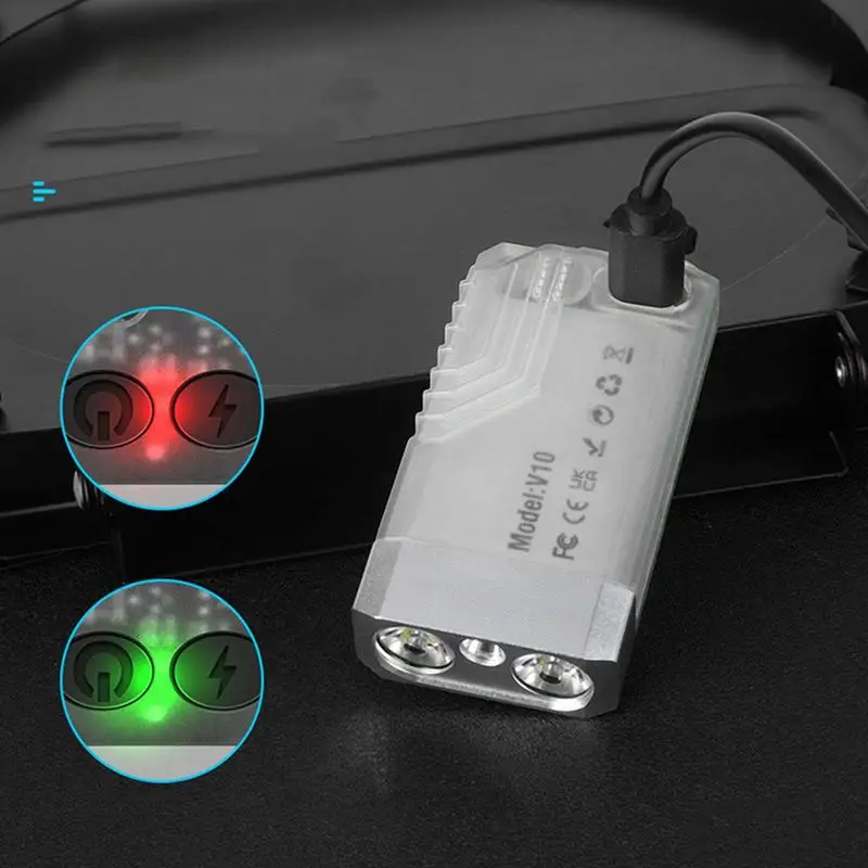 Pocket Led Flashlight 1000Lm Beeping Sound Outdoor Light Keyring Torch Multifunctional Ultra Bright Waterproof Handheld Pocket