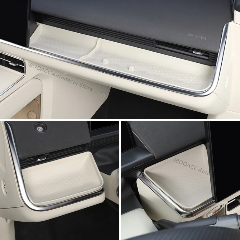 For Toyota bZ3X 2025 2026 Car Instrument Panel Center Console Storage Box Silicone Passenger Tray Table Interior Car Accessories