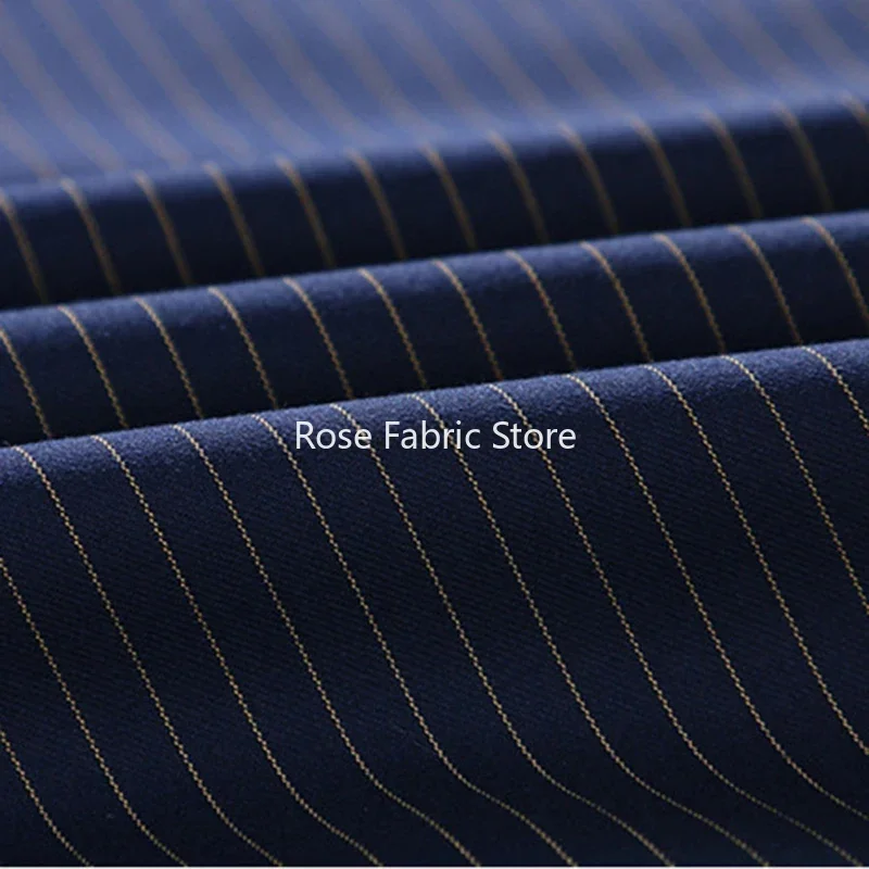 1 Meter TR Spandex Stripe Fabric For Sewing Suits Men Pants Yarn Dyed Fabrics For Cloth DIY Patchwork Materials Tissu