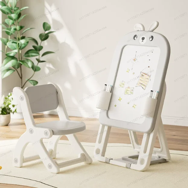 Drawing Board Children's Household Magnetic Writing Board Bracket Type Baby Erasable Graffiti Folding Whiteboard Toy Children's
