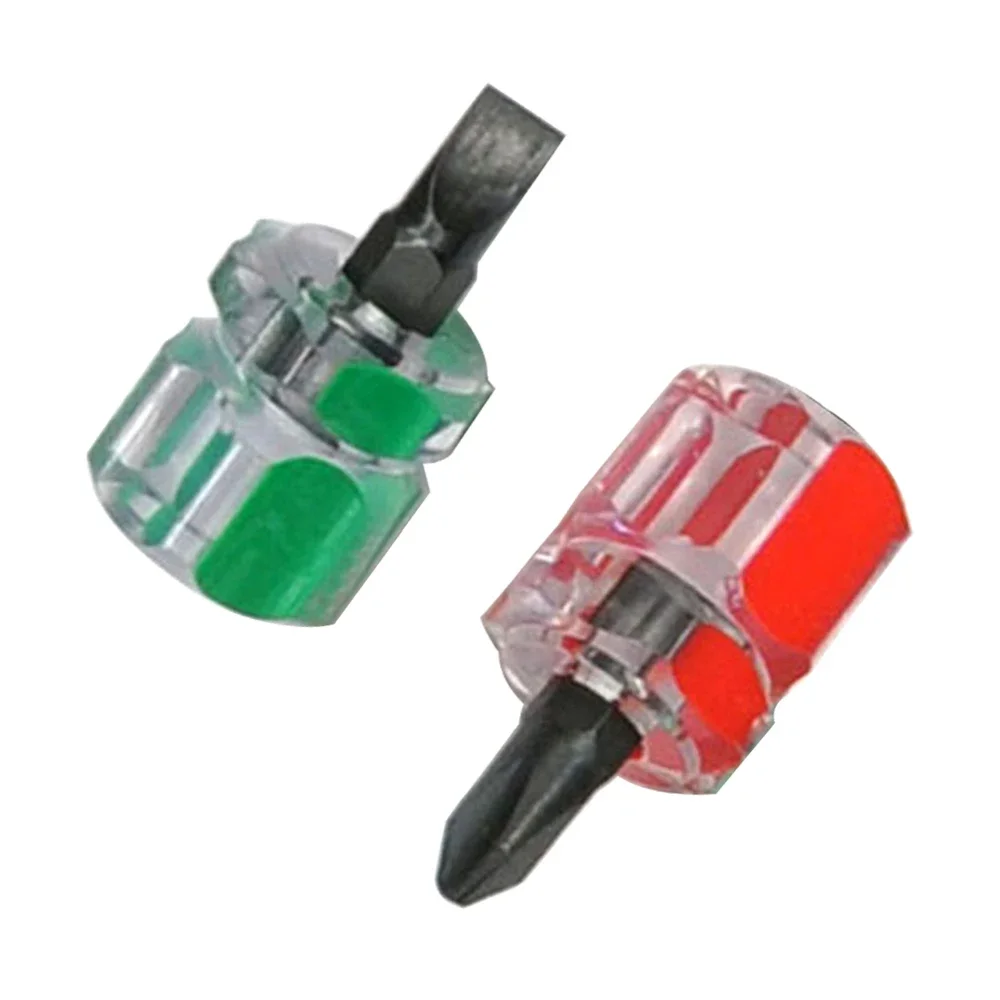 2pc/set Screwdriver Kit Mini Small Portable Radish Head Screw Driver Transparent Handle Repair Hand Tools Precision Screwdriver