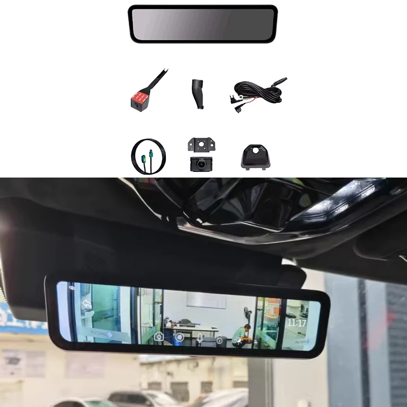 Car Streaming Rearview Mirror Driving Recorder Fit for JETOUR Traveler T2 Modified Digital Signal Streaming Interior Accessories