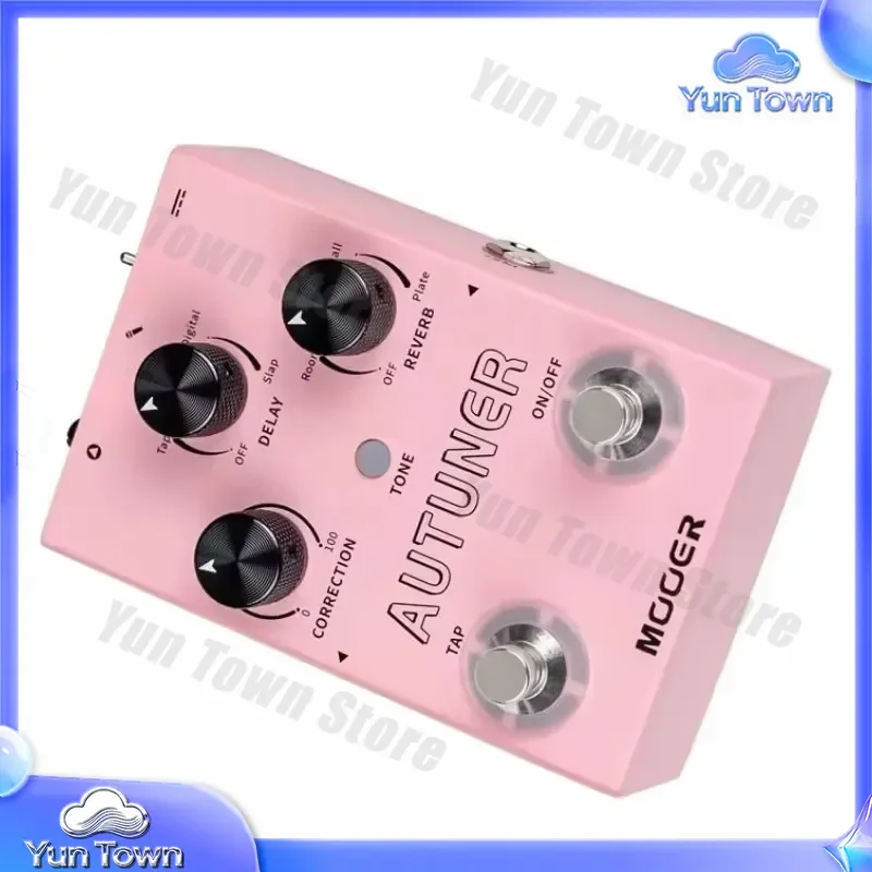 Voice Modifier Pedal for MOOER MVP1 AUTUNER with Three Voice EQ Options Professional Latency Reverb Effects for Guitarists