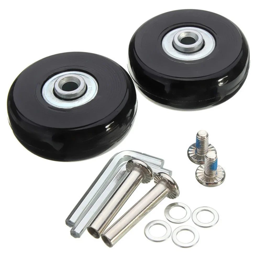 2pcs Wheel Luggage Suitcase Replacement Wheels Roller Skate Wheel Repair Kit 40mm/43mm/54mm/60mm/64mm/70mm Scooter Accessories