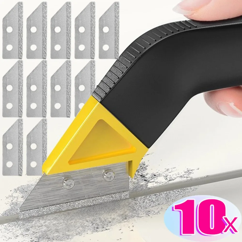 10/1 шт., пила для затирки плитки, инструмент для удаления затирки, угловая ручная пила для затирки с алмазными лезвиями для чистки плитки, скребки для краски