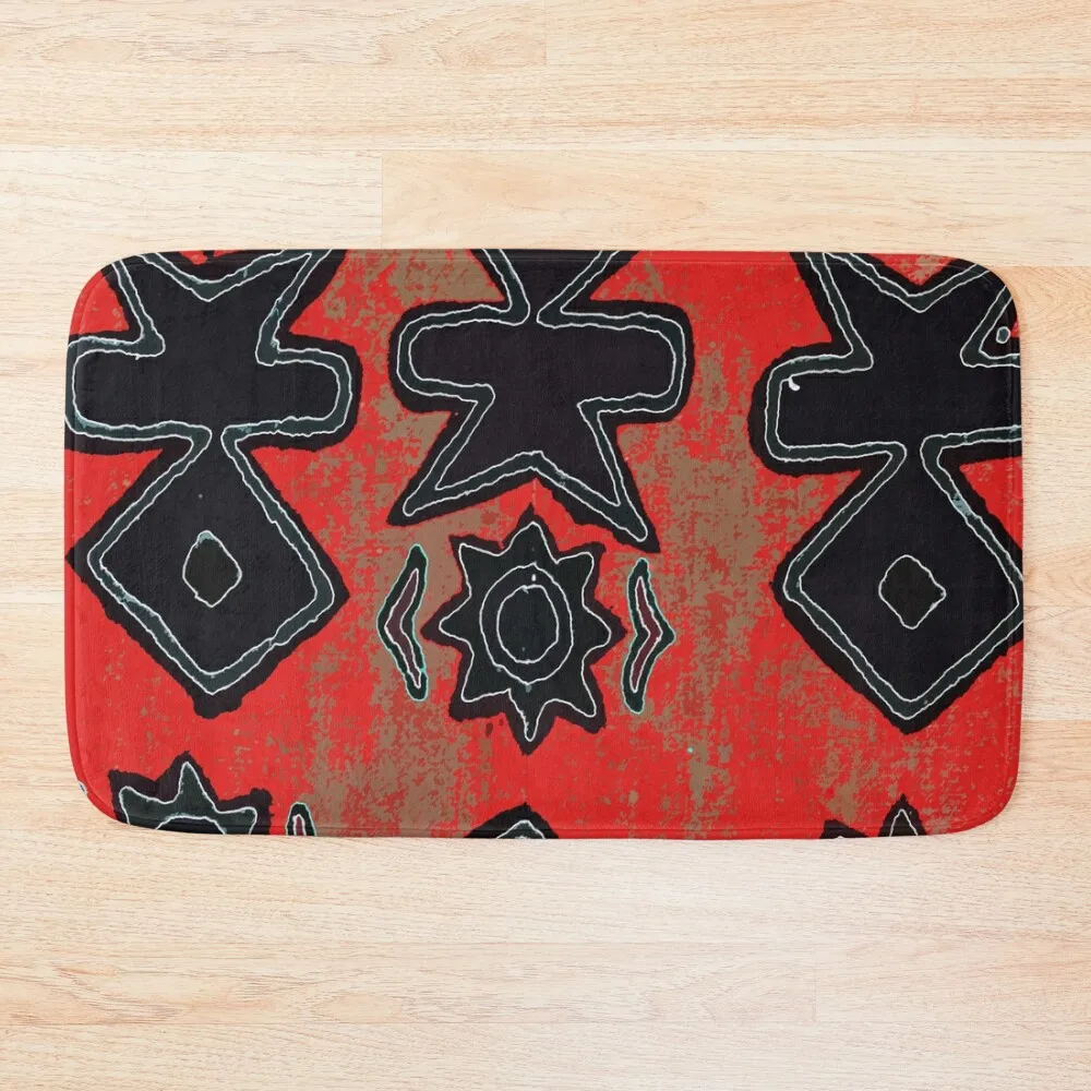 

#AfricanPrint Bath Mat Rooms Toilet Accessories Bathroom Quick-Drying Bathroom Mat