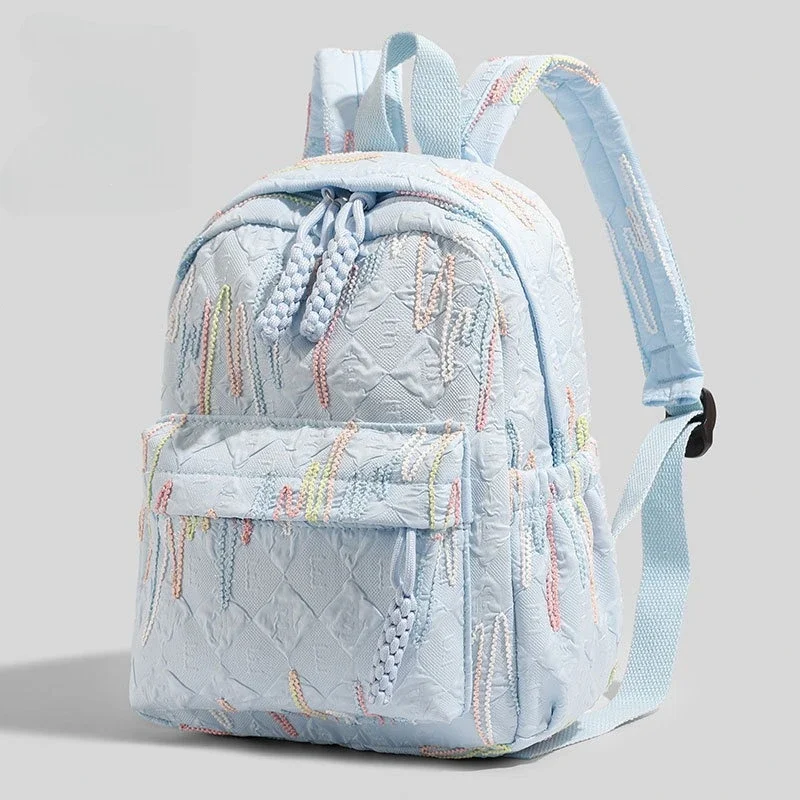 

Korean Harajuku Daypack - Women's Minimalist Color block Campus Backpack, Small Casual Multi-Purpose School Bag