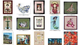 Embroidery Cross Stitch Kits Craft DIY Needlework Cotton Canvas 25-MD 185 Nightingale Fairy 52-45 32CT 28CT Metallic aida
