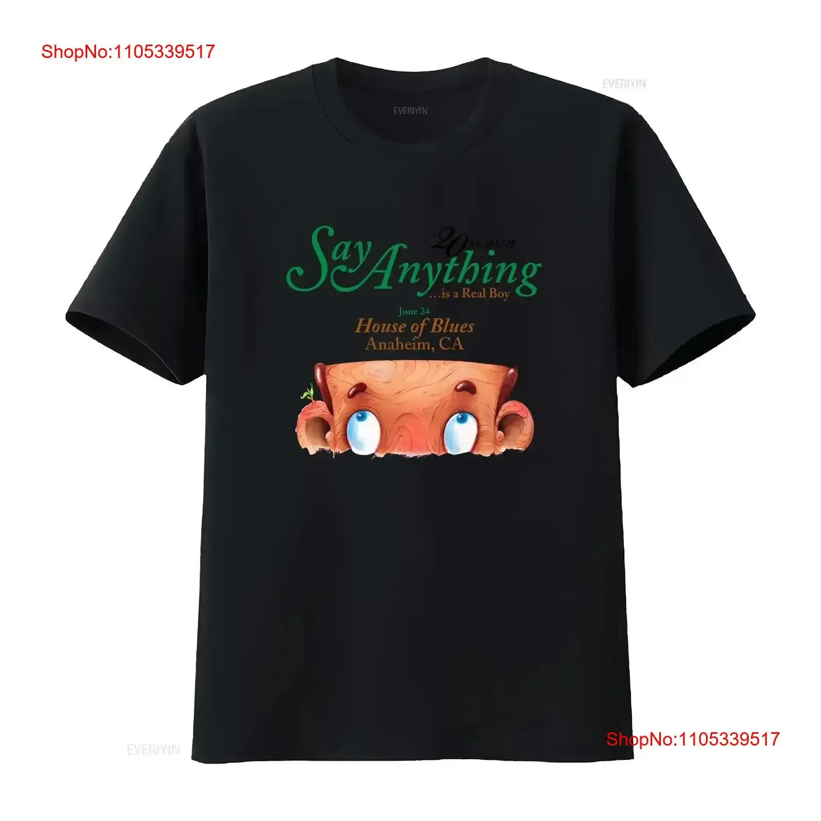 20 Jahre Say Anything Is A Real Boy T-Shirt in allen Größen S-5XL, Vintage-Waschung, atmungsaktiv, lässig, grafisches Design, Vintage-Waschung