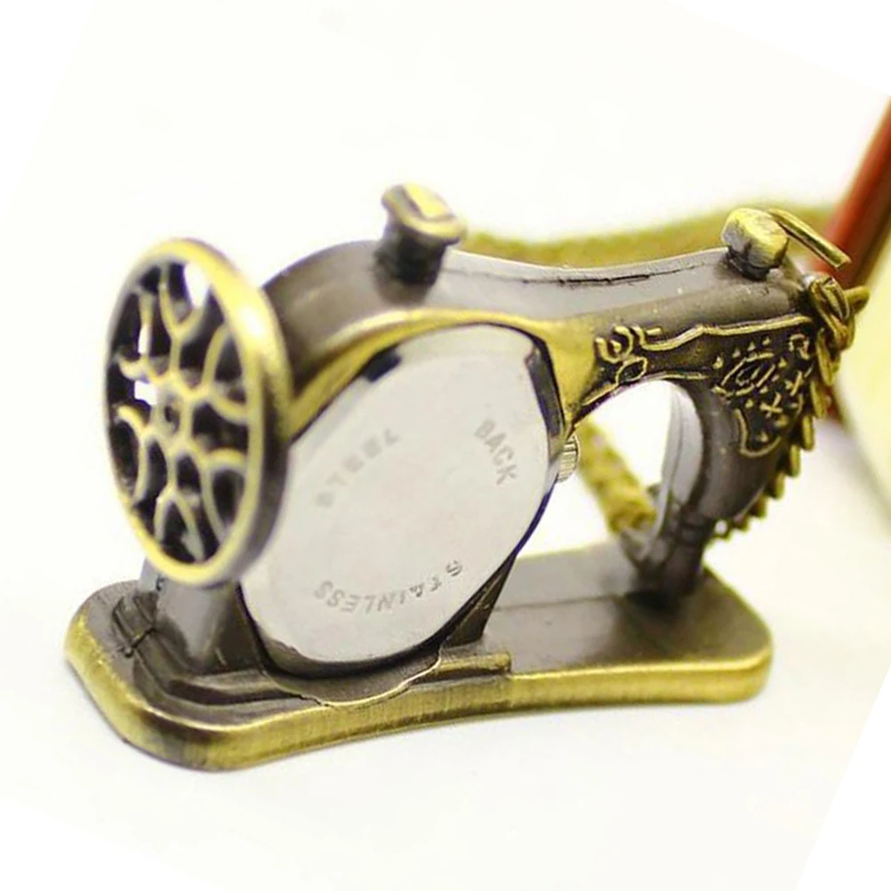 

Retro Metal Vintage Sewing Machine Shaped for Men Women Pocket Watch For Men Daily Use Vintage Pocket Watch Gifts