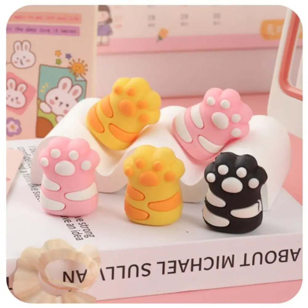 kawaii Pencil Sharpeners Cute Cat Paw Shaped Sharpener Pencil Standard Pencil Cutting Machine Student School Office Stationery