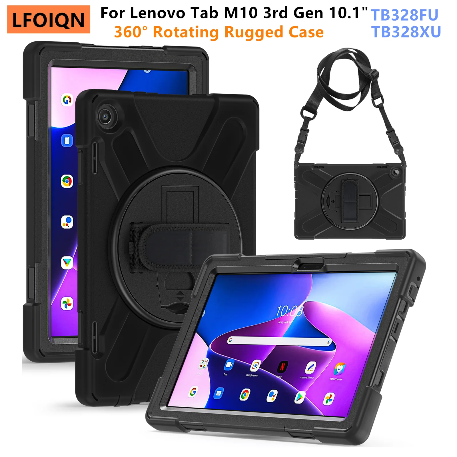 LFOIQN Kids Rugged Case for Lenovo Tab M10 3rd Gen 10.1