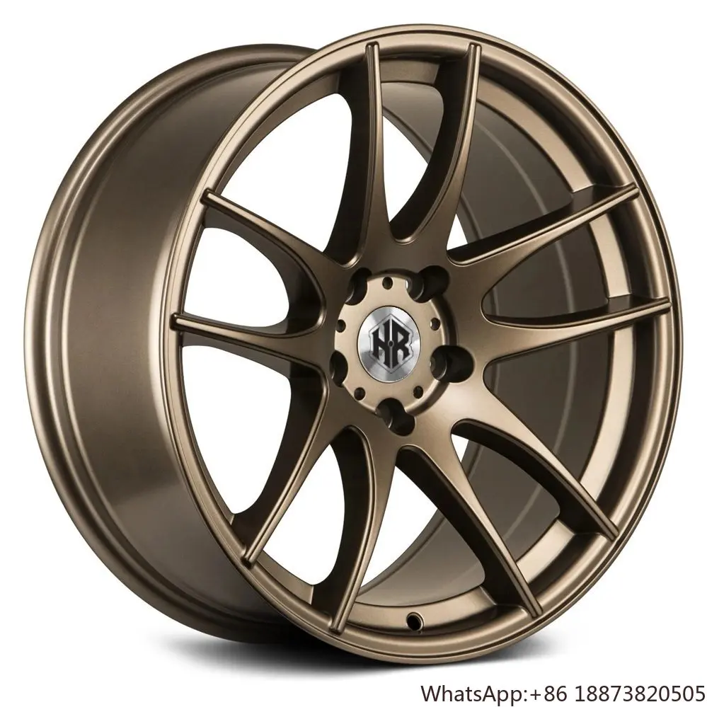 Japan Racing Forged Aluminum Alloy Wheels New Multi-Spoke Design 100mm PCD 5x120 PCD 35mm ET 20mm/25mm/30mm Options Aftermarket