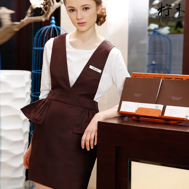 

Suspenders skirt work clothes suit female work clothes work uniform beauty parlor Western restaurant work clothes female